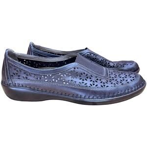 Easy Spirit Norahs Leather Slip On Comfort Shoes Size 5 Metallic Brown Bronze